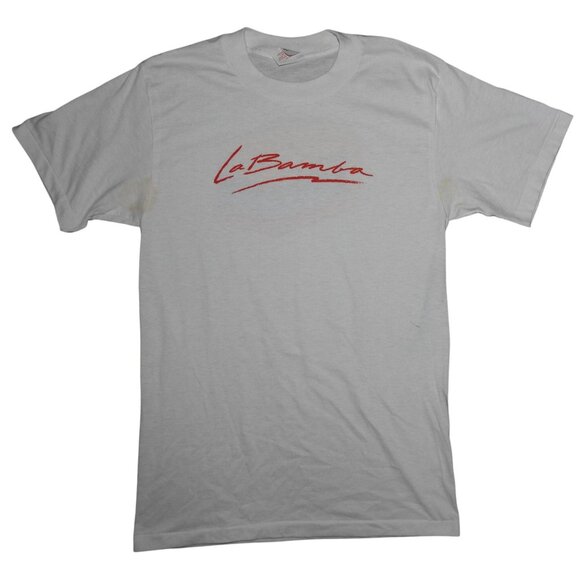 Vintage LA BAMBA Lou Diamond Phillips Ritchie Valens Movie Promo T-Shirt Large - Picture 1 of 7